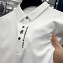 Camisa Polo Masculina de Seda