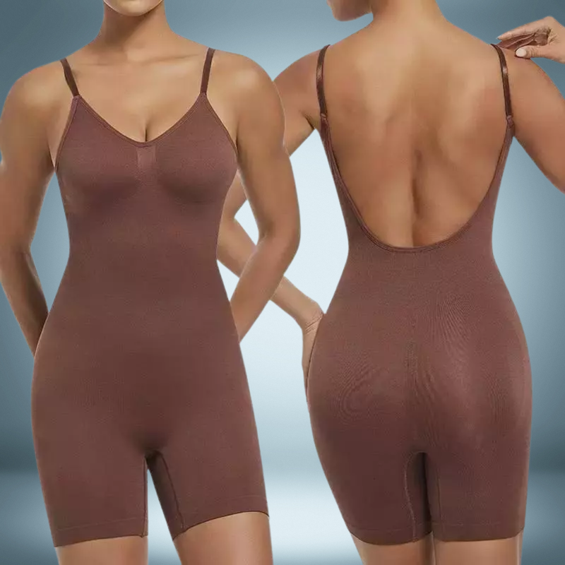 Body Macaquinho Cinta Modeladora Costa Nua