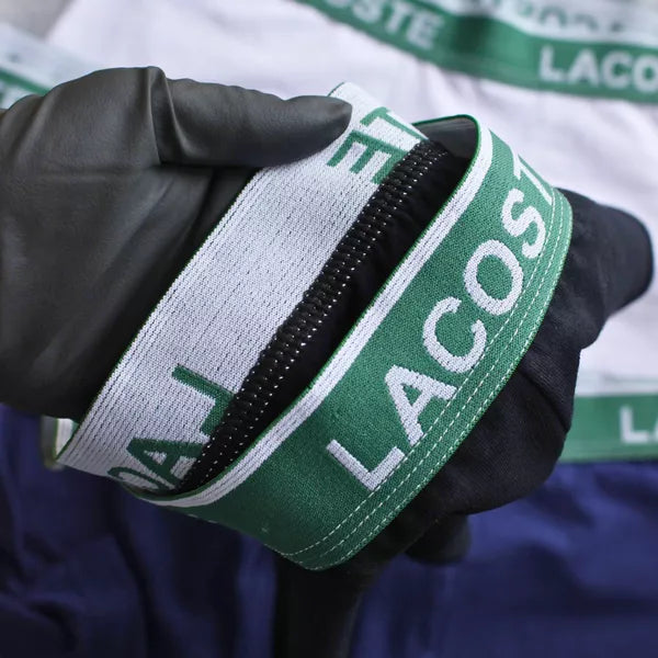 CUECA BOX MASCULINA LACOSTE - CÓS VERDE - CORES VARIADAS - PAGUE 3, LEVE 6