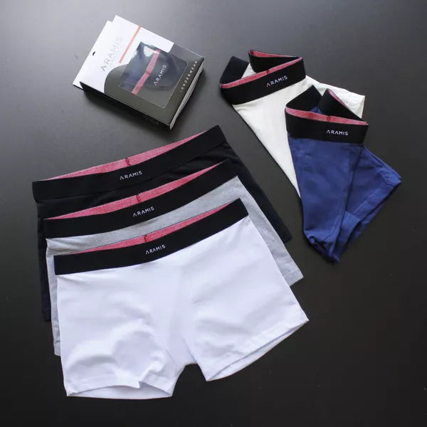 CUECA BOX MASCULINA ARAMIS - CORES VARIADAS - PAGUE 3, LEVE 6