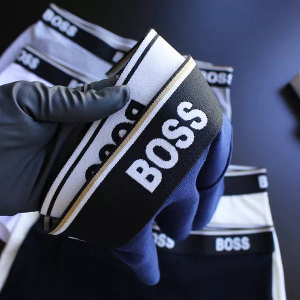 CUECA BOX MASCULINA BOSS - CÓS AZUL E CORES VARIADAS - PAGUE 3, LEVE 6