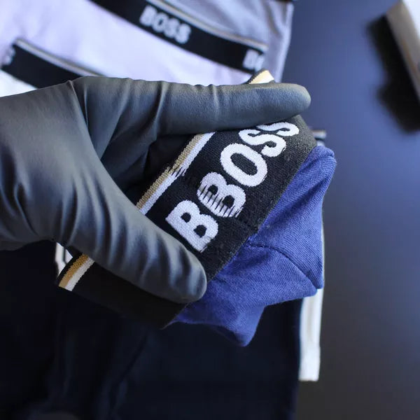 CUECA BOX MASCULINA BOSS - CÓS AZUL E CORES VARIADAS - PAGUE 3, LEVE 6