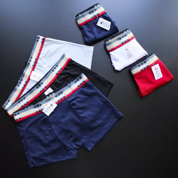 CUECA BOX MASCULINA BURBERRY - CORES VARIADAS - PAGUE 3, LEVE 5