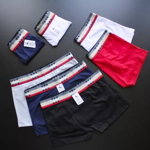 CUECA BOX MASCULINA BURBERRY - CORES VARIADAS - PAGUE 3, LEVE 5