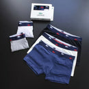 CUECA BOX MASCULINA LACOSTE - CÓS AZUL E CORES VARIADAS - PAGUE 3, LEVE 5