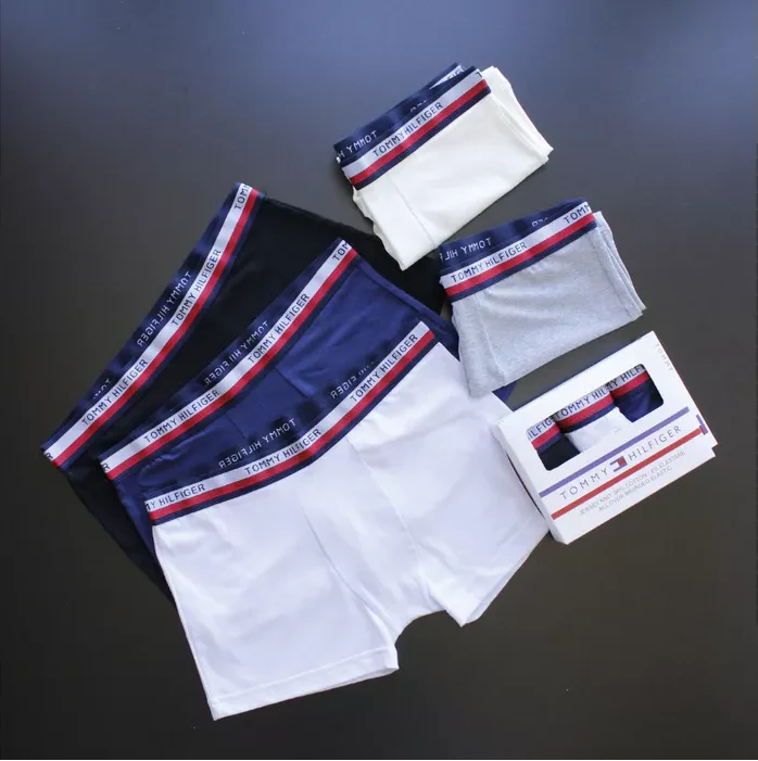 CUECA BOX MASCULINA TOMMY HILFIGER - CORES VARIADAS - PAGUE 3, LEVE 5