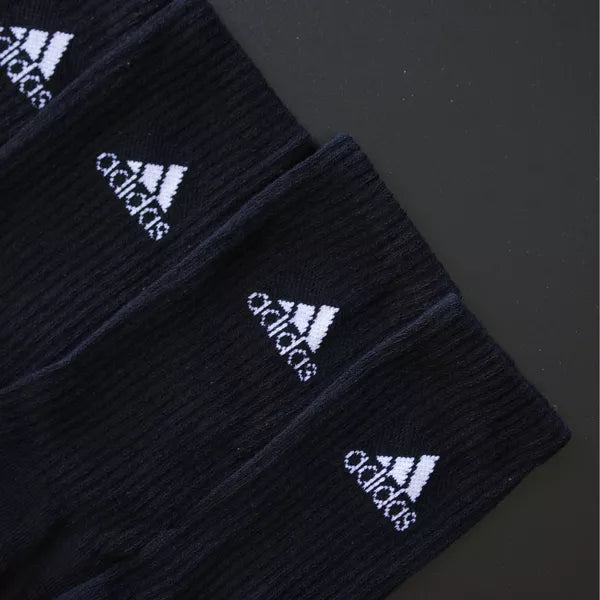 MEIA CANO ALTO ADIDAS - 6 PARES - CORES VARIADAS