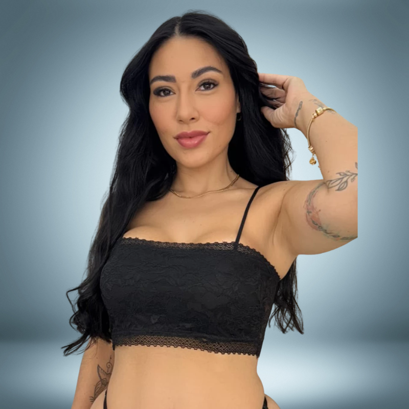 Top Bellaizi Rendado Alcinha