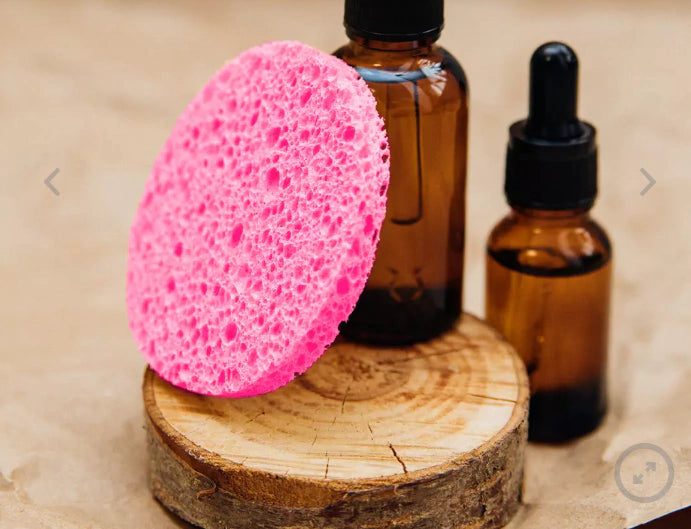 ESPONJA VEGETAL DE CELULOSE FACIAL ROSA