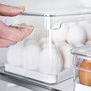 Kit de Organizadores de Geladeira Ou 3 Unidades 30x15x13 Linha Clear Fresh