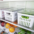 Kit de Organizadores de Geladeira Ou 3 Unidades 30x15x13 Linha Clear Fresh