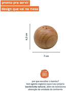 SALEIRO ESFÉRICO BAMBU